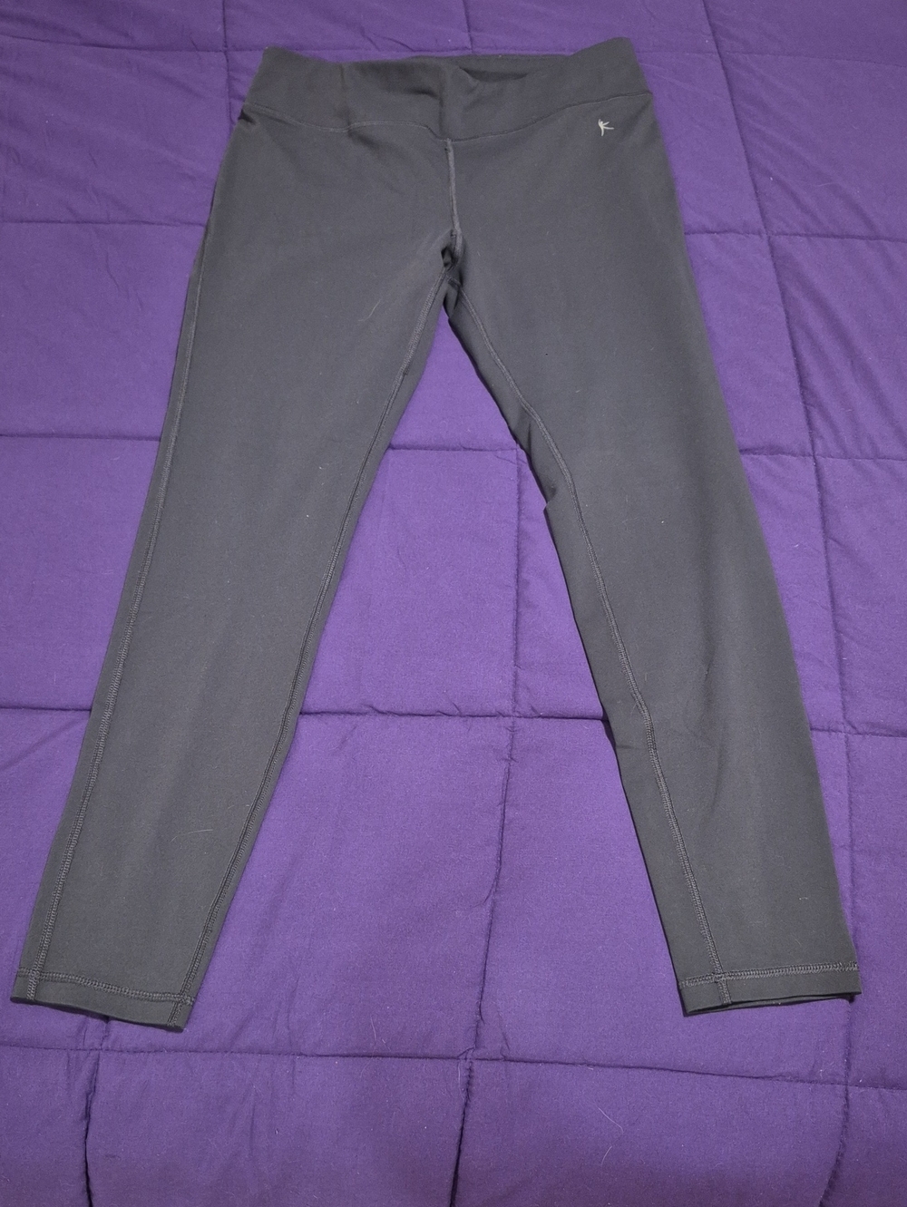 Danskin Now Fitted Leggings Women's Size Medium Gray/Green